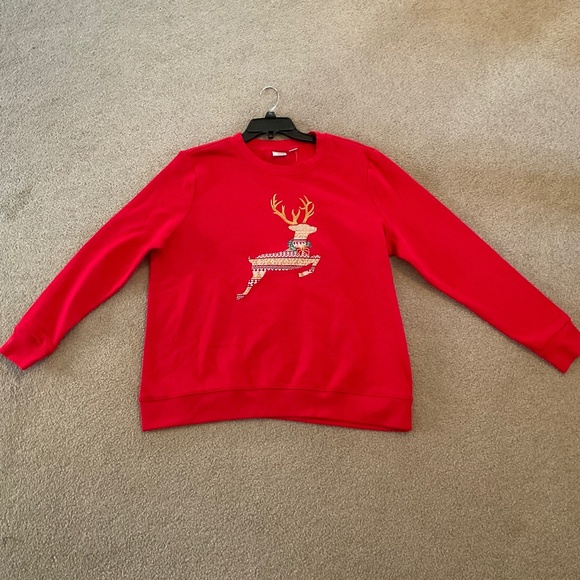 size xl, bust up to 48 inches, reindeer sweatshirt, new condition, last 🦌 one - Picture 3 of 8